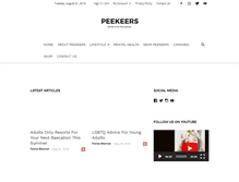 Tablet Screenshot of peeklife.com